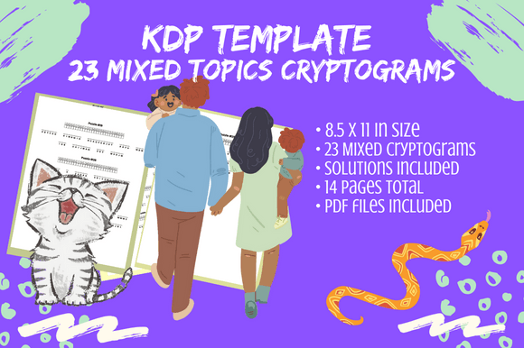 Assorted Cryptograms Word Puzzles: A Content Creator's Flexible Toolkit