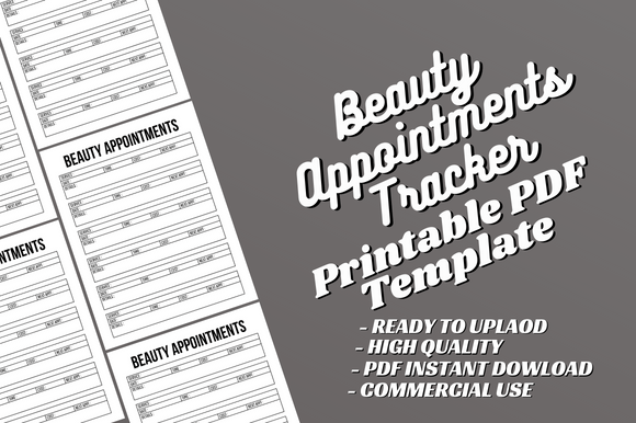 Beauty Appointments Tracker: A Practical Design Template
