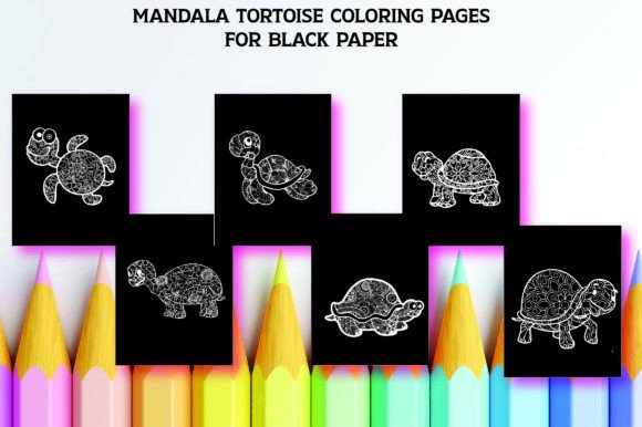Discover the Artistic Potential of Tortoise Coloring Pages for Black Paper
