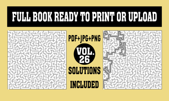 Evaluating KDP Interior Mazes with Solutions 26 for Professional Publishing