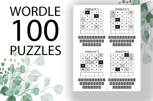 Experience the Classic Wordle Challenge on Paper with 100 Puzzles