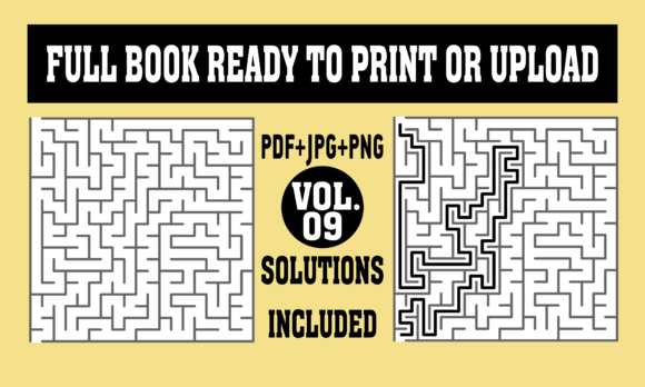 KDP Interior Mazes with Solutions - 09: A Practical Publishing Asset
