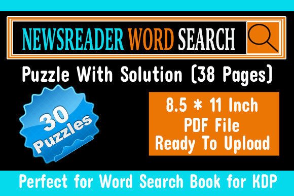 The Newsreader Word Search Puzzle: A Modern KDP Publishing Opportunity