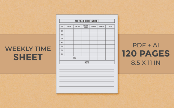 The Practical Power of an Editable Weekly Timesheet KDP Interior