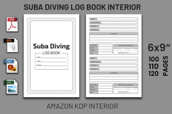 The Practical Value of Suba Diving Log Book - KDP Interior