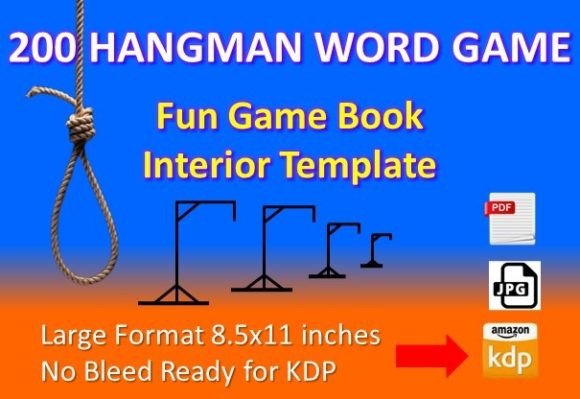 Unlock Creativity and Fun with a 200 Hangman Game Book Interior for KDP