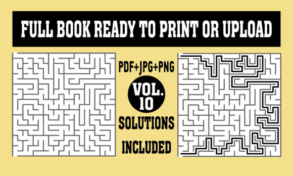 Unlock Creativity and Productivity with KDP Interior Mazes with Solutions - 10