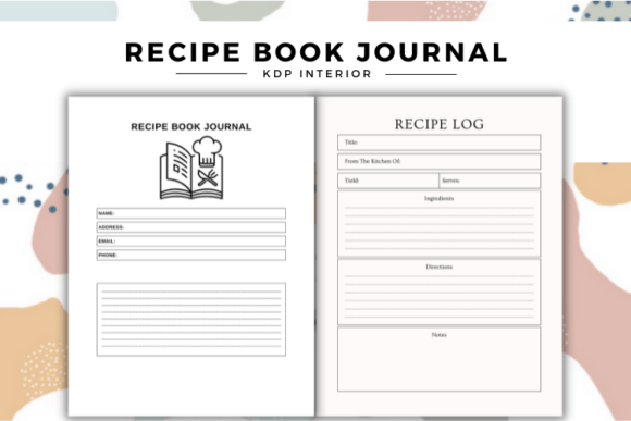 Your Culinary Companion: The Ultimate Recipe Book Journal Interior